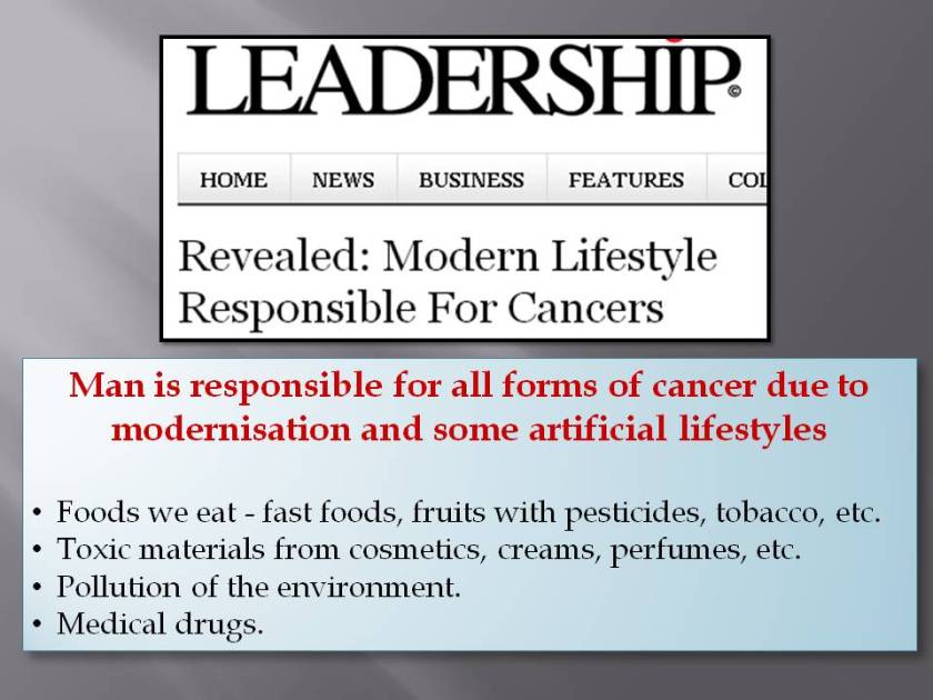 9 e Modern lifestyle cause cancer
