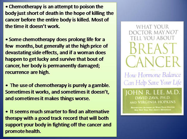 3 Chemo attempt to kill cancer before killing patient JohnLee